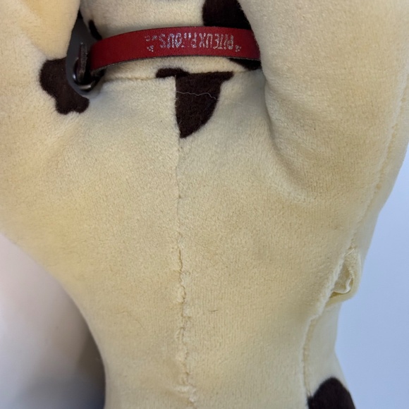 Vintage Pound Puppies 1984 White Brown Spotted Dog Plush 18" - Irwin Toy - Picture 9 of 14